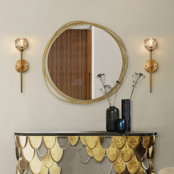 Thehouselights-Needle Wall Sconce with Crystal Shade-Wall Lights--