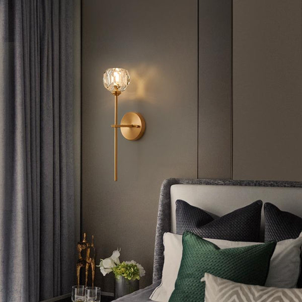 Thehouselights-Needle Wall Sconce with Crystal Shade-Wall Lights--