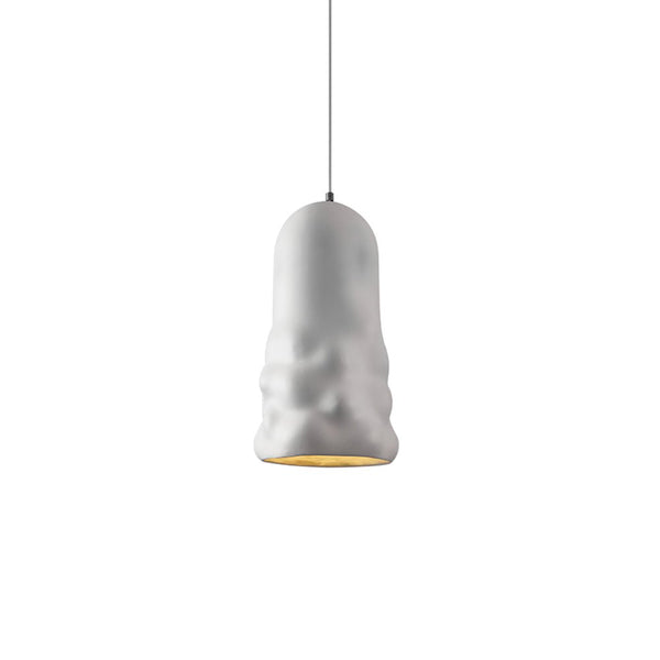 Thehouselights-Nordic Bell Ceramic Pendant Lighting-Pendant-Beige-