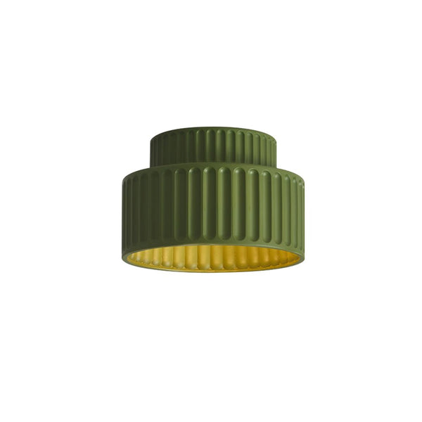 Thehouselights-Nordic Cream Style 2-Layer Flush Mount Ceiling Light-Ceiling Light-Beige-