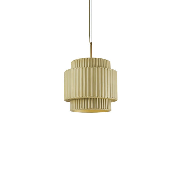 Thehouselights-Nordic Cream Style Layer Ceramic Pendant Light-Pendant-Green-
