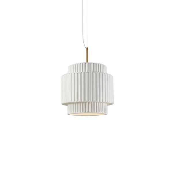 Thehouselights-Nordic Cream Style Layer Ceramic Pendant Light-Pendant-Green-