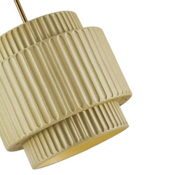 Thehouselights-Nordic Cream Style Layer Ceramic Pendant Light-Pendant-Green-