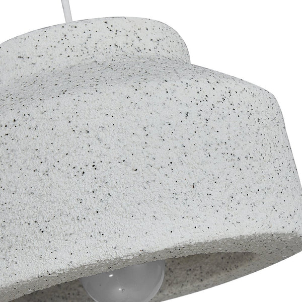 Thehouselights-Nordic Earthen Jar Style Schoolhouse Drum Pendant Light-Pendant-Dark Gray-