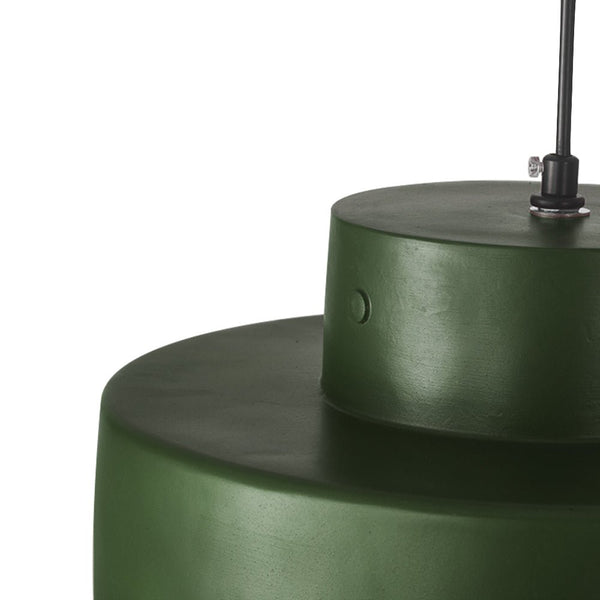 Thehouselights-Nordic Geometric Cylindrical Ceramic Pendant Lighting-Pendant-Black-