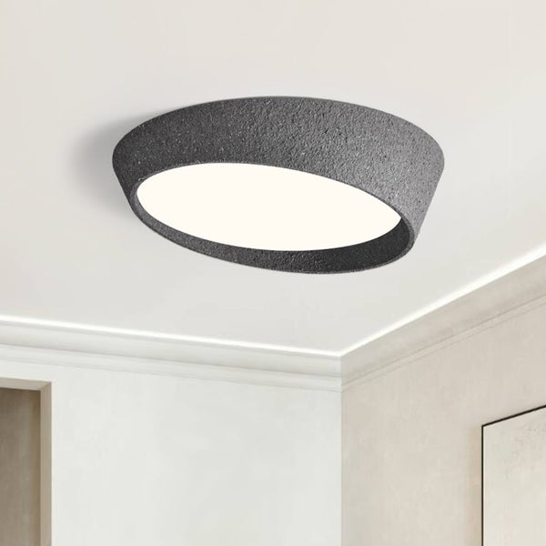 Thehouselights-Nordic Half Moon Shaped LED Flush Mount Ceiling Light-Ceiling Light-Dark Grey-
