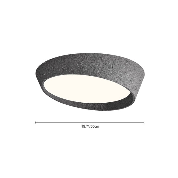 Thehouselights-Nordic Half Moon Shaped LED Flush Mount Ceiling Light-Ceiling Light-Dark Grey-