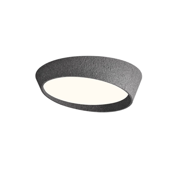 Thehouselights-Nordic Half Moon Shaped LED Flush Mount Ceiling Light-Ceiling Light-Dark Grey-