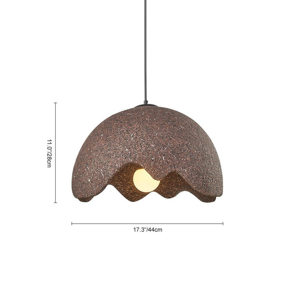 Thehouselights-Nordic Handmade Speckled Pendant Light-Pendant-Red-