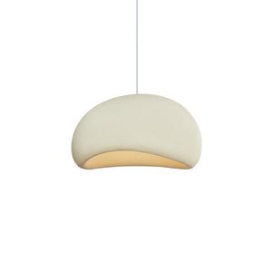 Thehouselights-Nordic Minimalist Oval Pendant Light-Pendant-White-40 cm.
