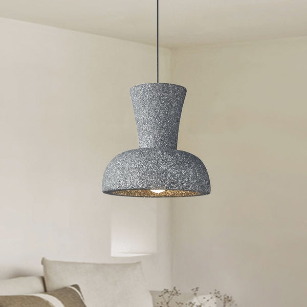 Thehouselights-Nordic Resin Tapered Bell Pendant Light-Pendant-Gray-