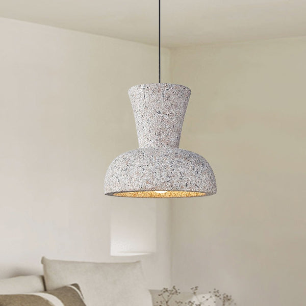 Thehouselights-Nordic Resin Tapered Bell Pendant Light-Pendant-Red-