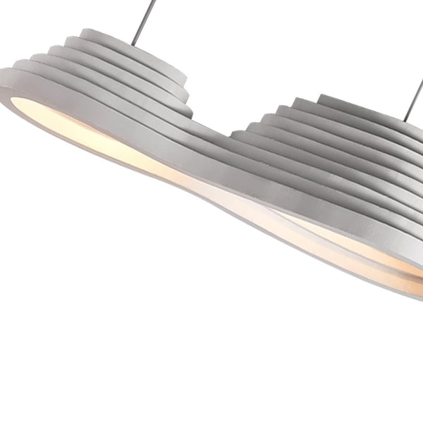 Thehouselights-Nordic Ribbed Bell-Shaped Tiered Pendant Light-Pendant-C-