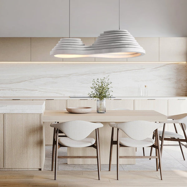 Thehouselights-Nordic Ribbed Bell-Shaped Tiered Pendant Light-Pendant-C-