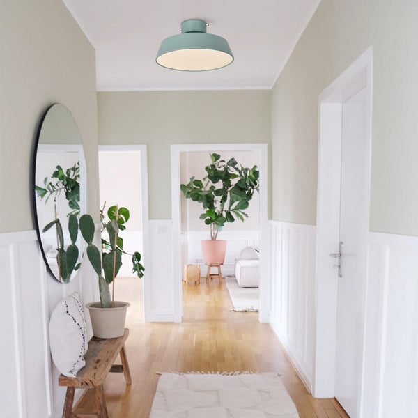 Thehouselights-Nordic Semi Flush Mount LED Light-Flush Mount-Green-