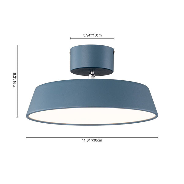 Thehouselights-Nordic Semi Flush Mount LED Light-Flush Mount-Green-