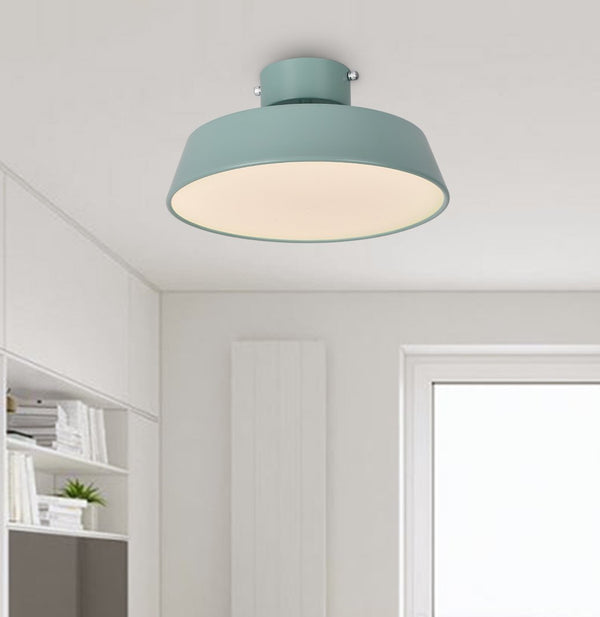 Thehouselights-Nordic Semi Flush Mount LED Light-Flush Mount-Green-