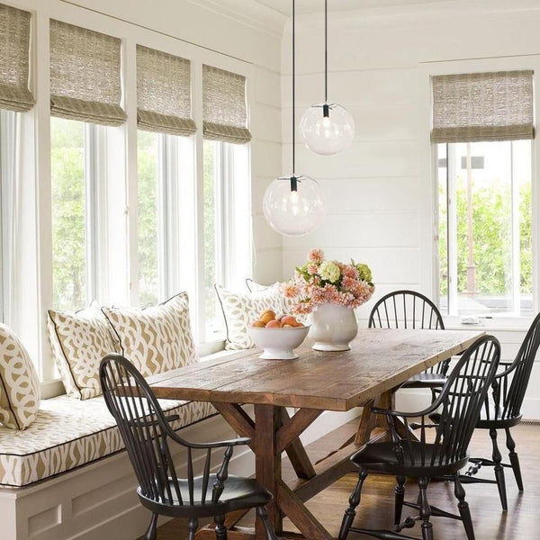 Thehouselights-One-Light Glass Pendant Light-Chandelier-8 in.-