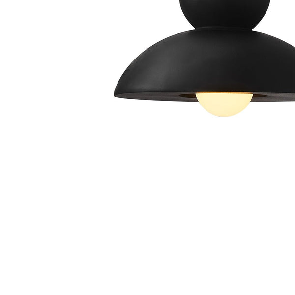 Thehouselights-Resin Dome Pendant Light-Pendant-Black-