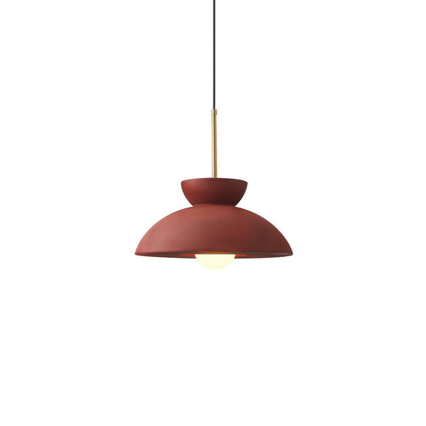 Thehouselights-Resin Dome Pendant Light-Pendant-Black-