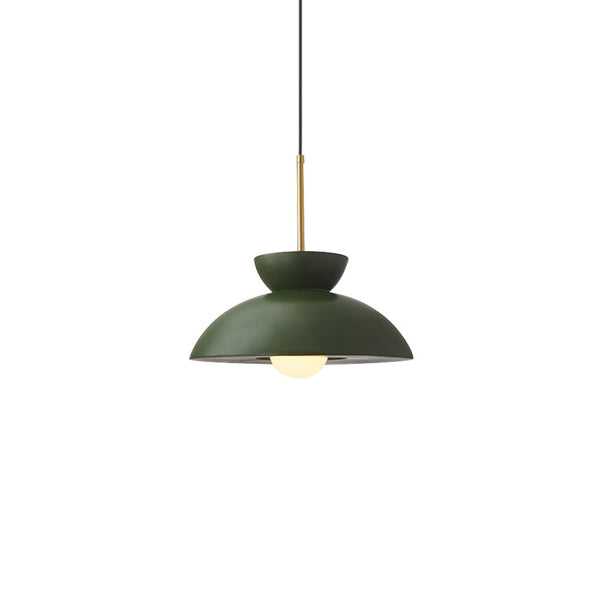 Thehouselights-Resin Dome Pendant Light-Pendant-Black-