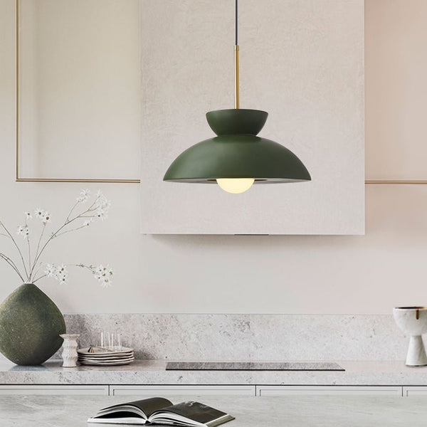 Thehouselights-Resin Dome Pendant Light-Pendant-Green-