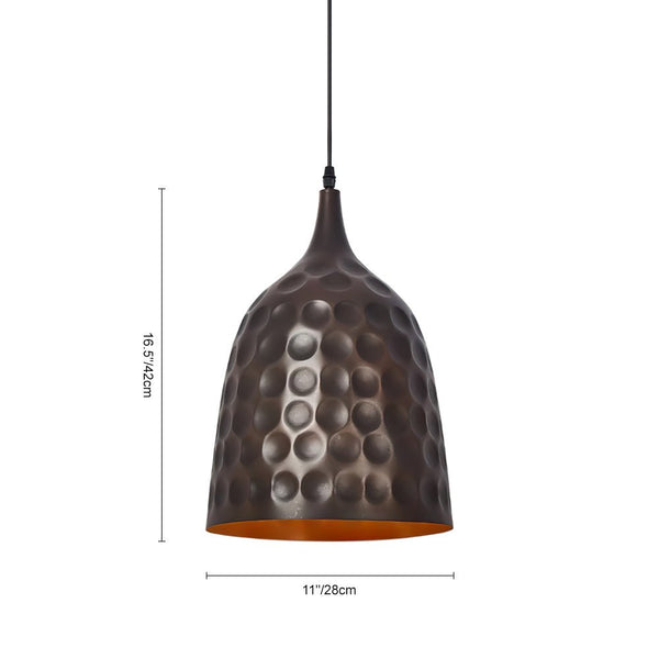Thehouselights-Retro Cylindrical Steel Pendant Light-Pendant-Black-