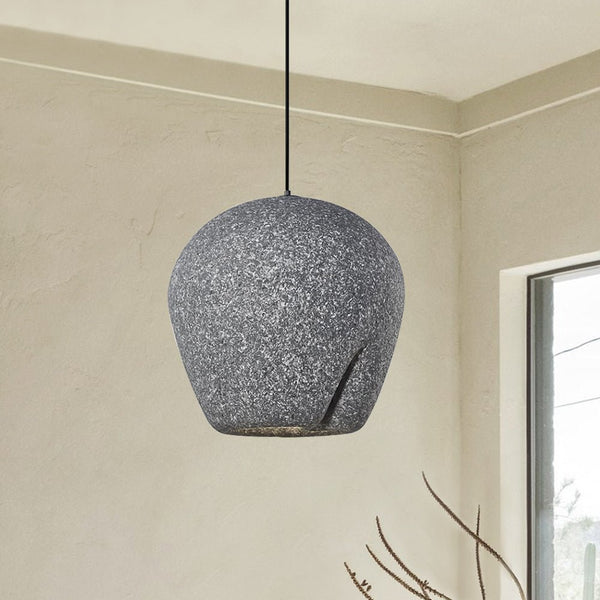 Thehouselights-Retro Wabi-Sabi Style Restaurant Pendant Light-Pendant-Dark Gray-40 cm.