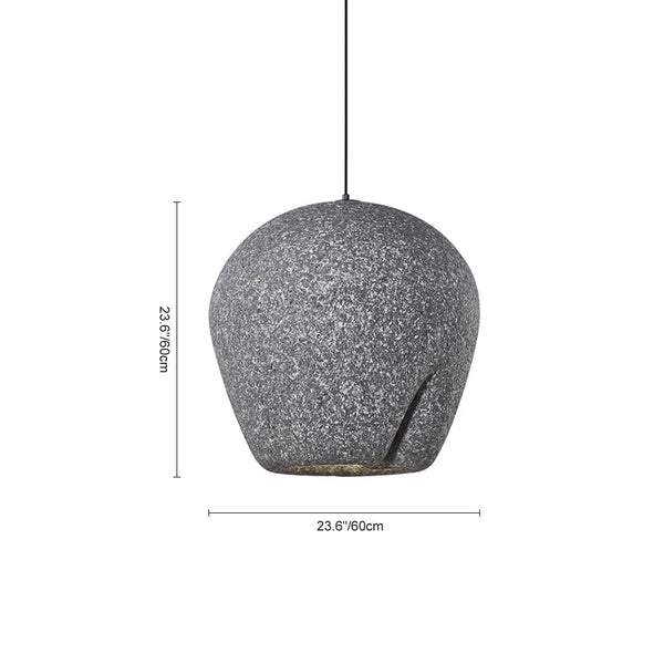 Thehouselights-Retro Wabi-Sabi Style Restaurant Pendant Light-Pendant-Light Gray-40 cm.