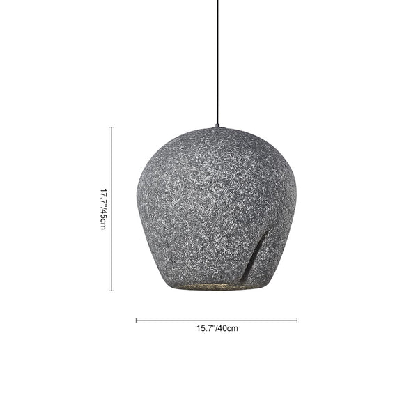 Thehouselights-Retro Wabi-Sabi Style Restaurant Pendant Light-Pendant-Light Gray-40 cm.