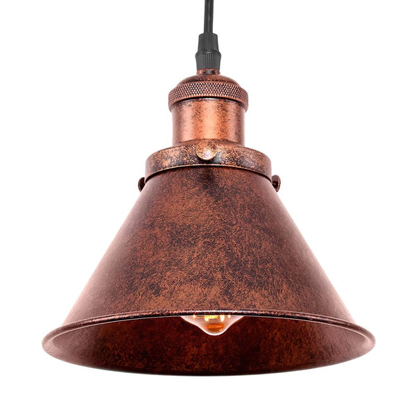 Thehouselights-Rustic Antique Copper Pendant Light-Pendant--