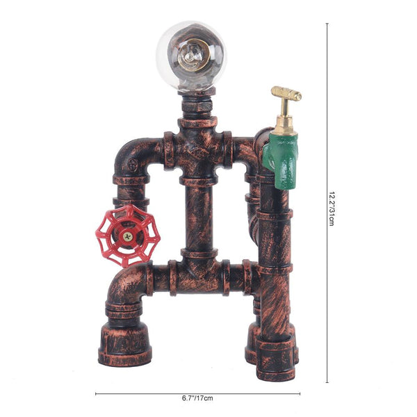 Thehouselights-Rusty Red Table Lamp-Table Lamp--