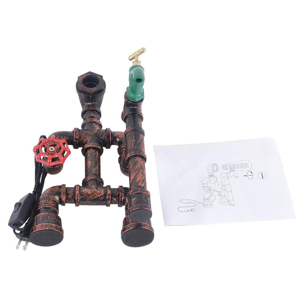 Thehouselights-Rusty Red Table Lamp-Table Lamp--