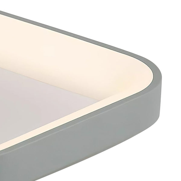 Thehouselights-Scandinavian Acrylic Flat LED Square Flush Mount-Ceiling Light-Cool White-