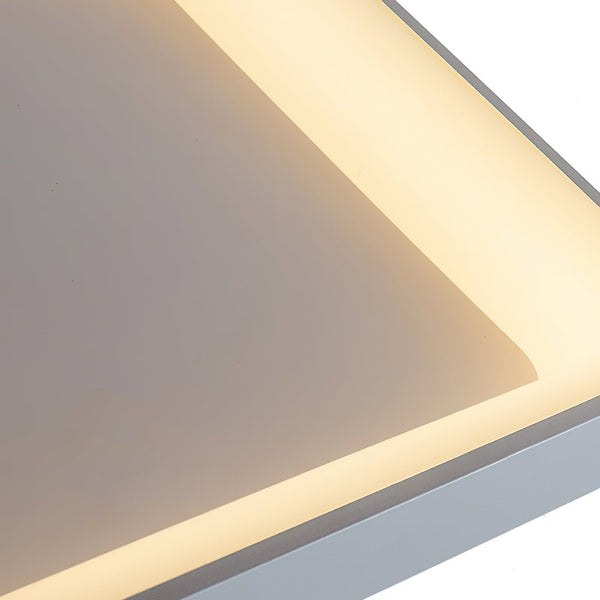 Thehouselights-Scandinavian Acrylic Flat LED Square Flush Mount-Ceiling Light-Cool White-