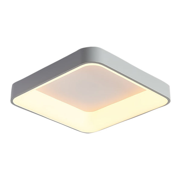 Thehouselights-Scandinavian Acrylic Flat LED Square Flush Mount-Ceiling Light-Cool White-