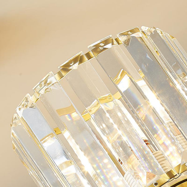 Thehouselights-Simple Crystal Ceiling Light Flush Mount-Ceiling Light--