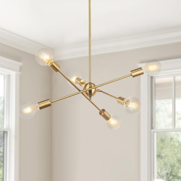 Thehouselights-Six Lights Sputnik Light Fixture-Chandelier--