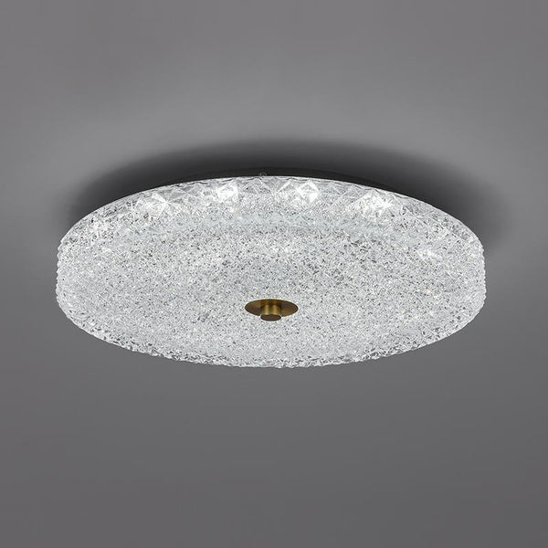Thehouselights-Sparkle Glass LED Flush Mount-Ceiling Light--