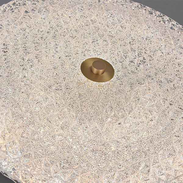 Thehouselights-Sparkle Glass LED Flush Mount-Ceiling Light--