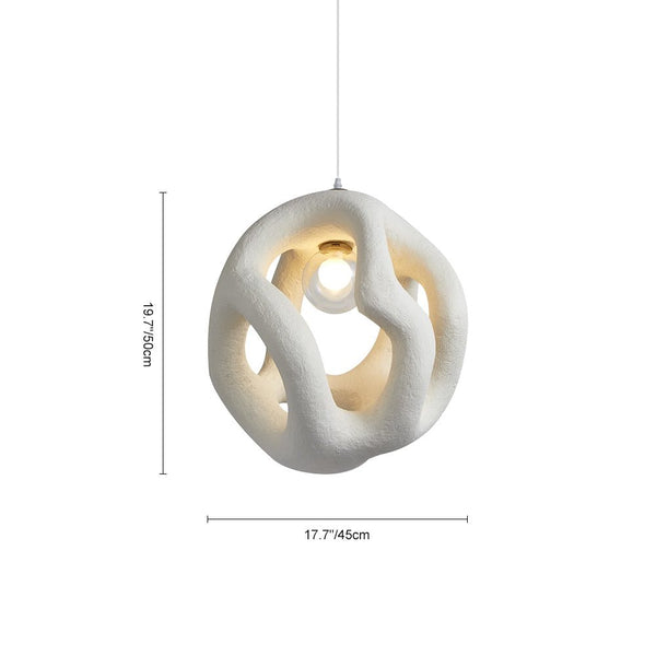 Thehouselights-Spherical Nordic Round Ball Lantern Pendant Light-Pendant-Black-