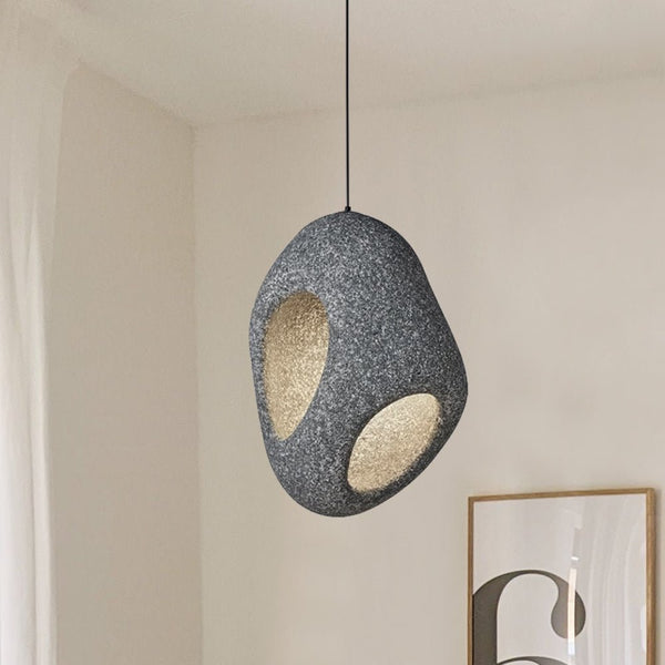 Thehouselights-Spots Eggshell Tone Pendant Light-Pendant-28 cm.-Dark Gray