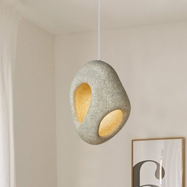 Thehouselights-Spots Eggshell Tone Pendant Light-Pendant-28 cm.-Light Gray