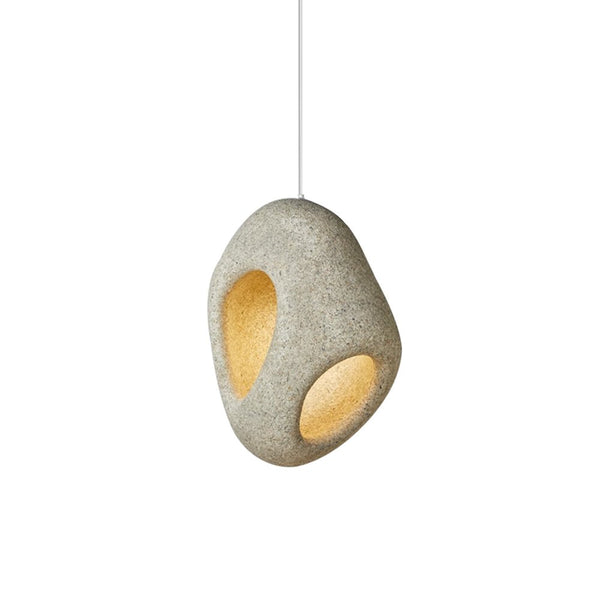Thehouselights-Spots Eggshell Tone Pendant Light-Pendant-42 cm-Dark Red