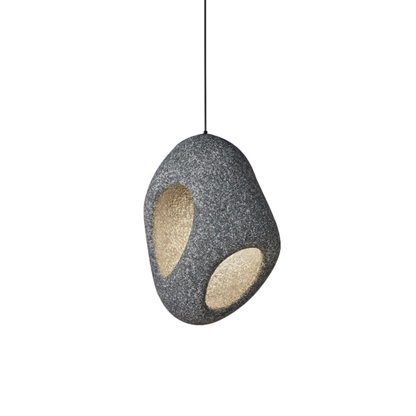 Thehouselights-Spots Eggshell Tone Pendant Light-Pendant-42 cm-Dark Red