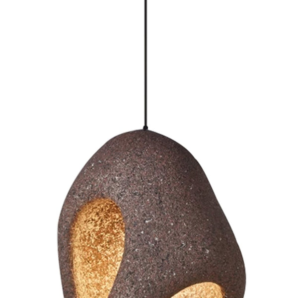 Thehouselights-Spots Eggshell Tone Pendant Light-Pendant-42 cm-Dark Red