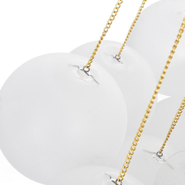 Thehouselights-Three-Lights Glass Bubble Chandelier Light-Chandelier-19 Bubbles-