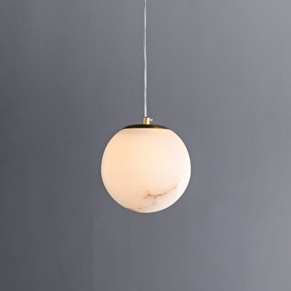 Thehouselights-Transmission Pendant Light in Marble Diffuser-Pendant--