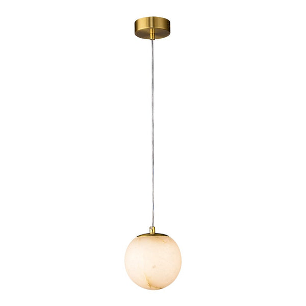 Thehouselights-Transmission Pendant Light in Marble Diffuser-Pendant--