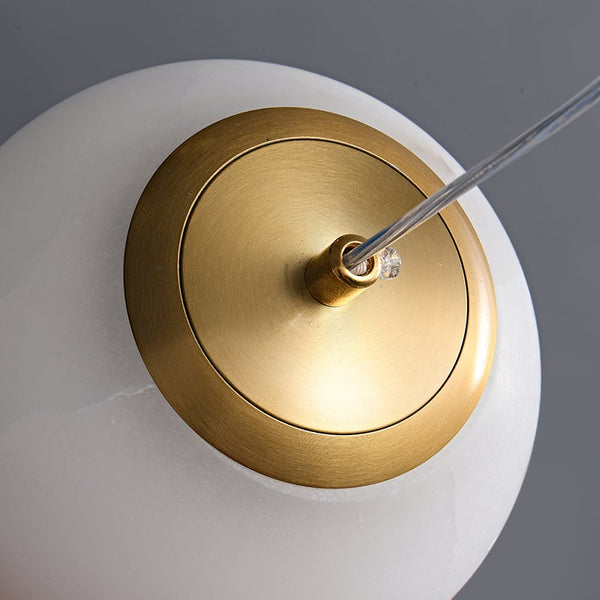 Thehouselights-Transmission Pendant Light in Marble Diffuser-Pendant--